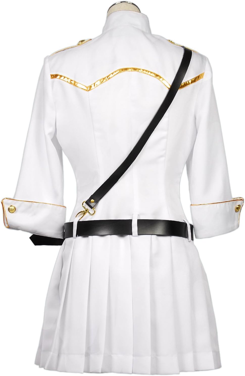 Amazon Co Jp 8mm クールライン 軍服風ミリタリーワンピース レディースサイズ Lサイズ ホワイト ホビー