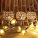 Anferstore 17 Inch Gold Crystal Candle Holders,Three Crystal Candlestick Wedding/Holiday/Plot People Gift Decoration (Silver)