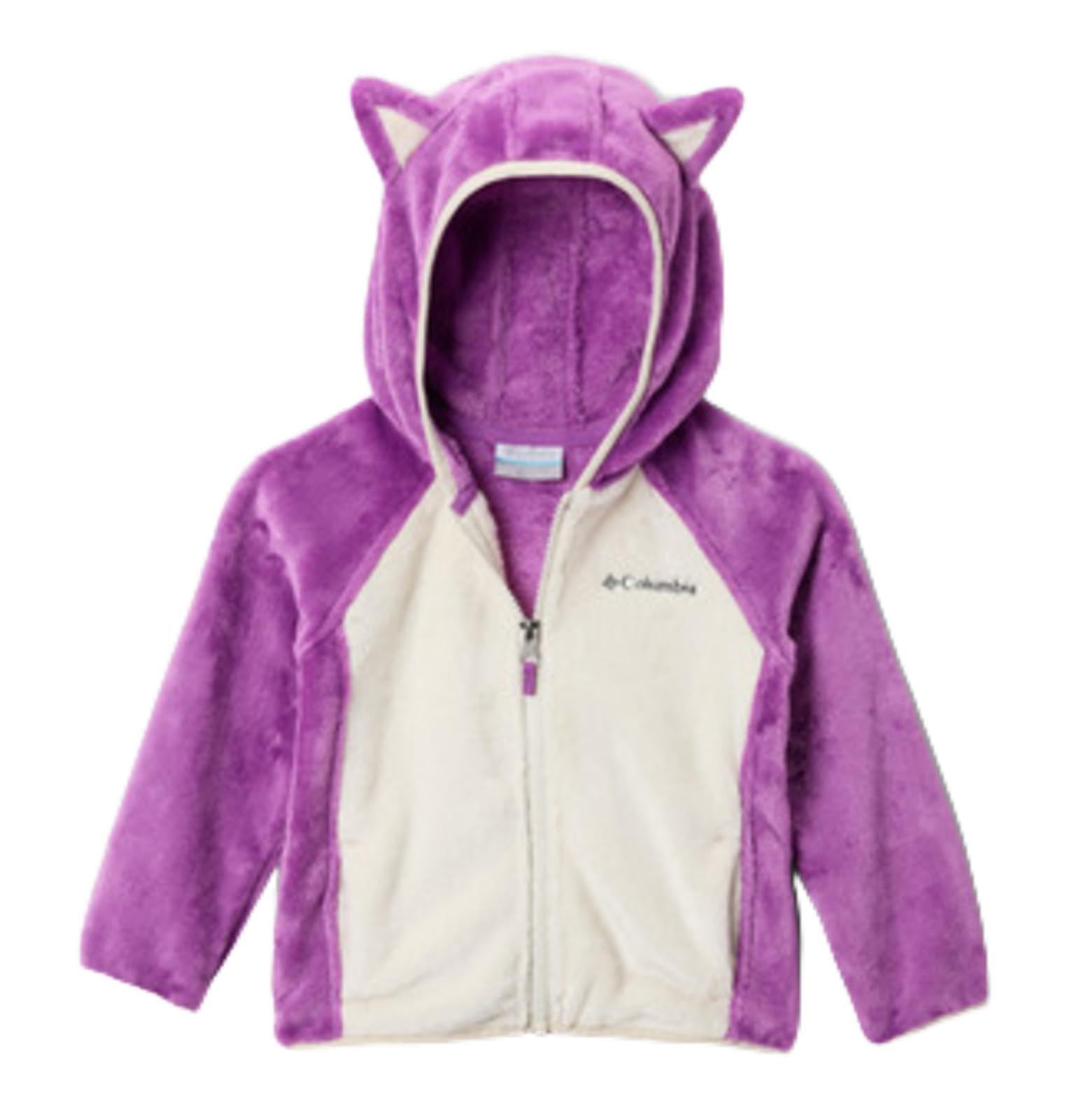 Columbia Youth Foxy Baby Sherpa Full Zip, Razzle/Chalk, 2T Image