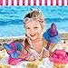 Ice Cream Party Supplies: 24 Folding Ice Cream Cone Paper Fans For Kids - Variety Of Colors - Perfect For Any Birthday, Swimming Pool Or Beach Party Decorations & Favors - Lifetime Replacement