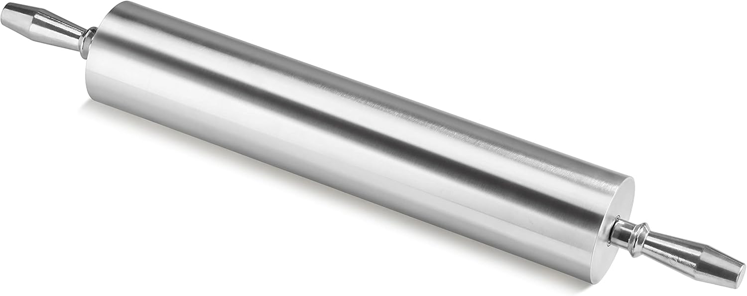 New Star Foodservice 37524 Extra Heavy Duty Restaurant Aluminum Rolling Pin, 18