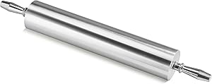 New Star Foodservice 37524 Extra Heavy Duty Restaurant Aluminum Rolling Pin, 18