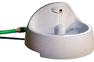 PetSafe Drinkwell Everflow Indoor/Outdoor Dog and Cat Water Fountain, Pet Drinking Fountain, 192 oz. Water Capacity Gray