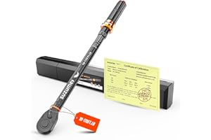 SUZUME Torque Wrench 1/2 Drive (10-170 Ft. Lb/ 14-231 N.m) ±3% High Accuracy Torque Wrench 72 Tooth Dual-Direction Adjustable Dual-Scales Torque Wrenches for Bicycle, Moto, Car