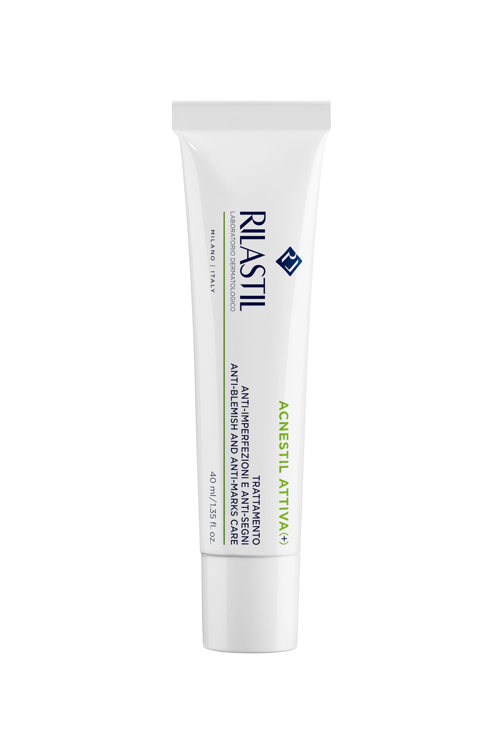 Rilastil Acnestil Active Cream, Treatment for Combination Skin, Oily and Acne Prone Skin, 40 ml