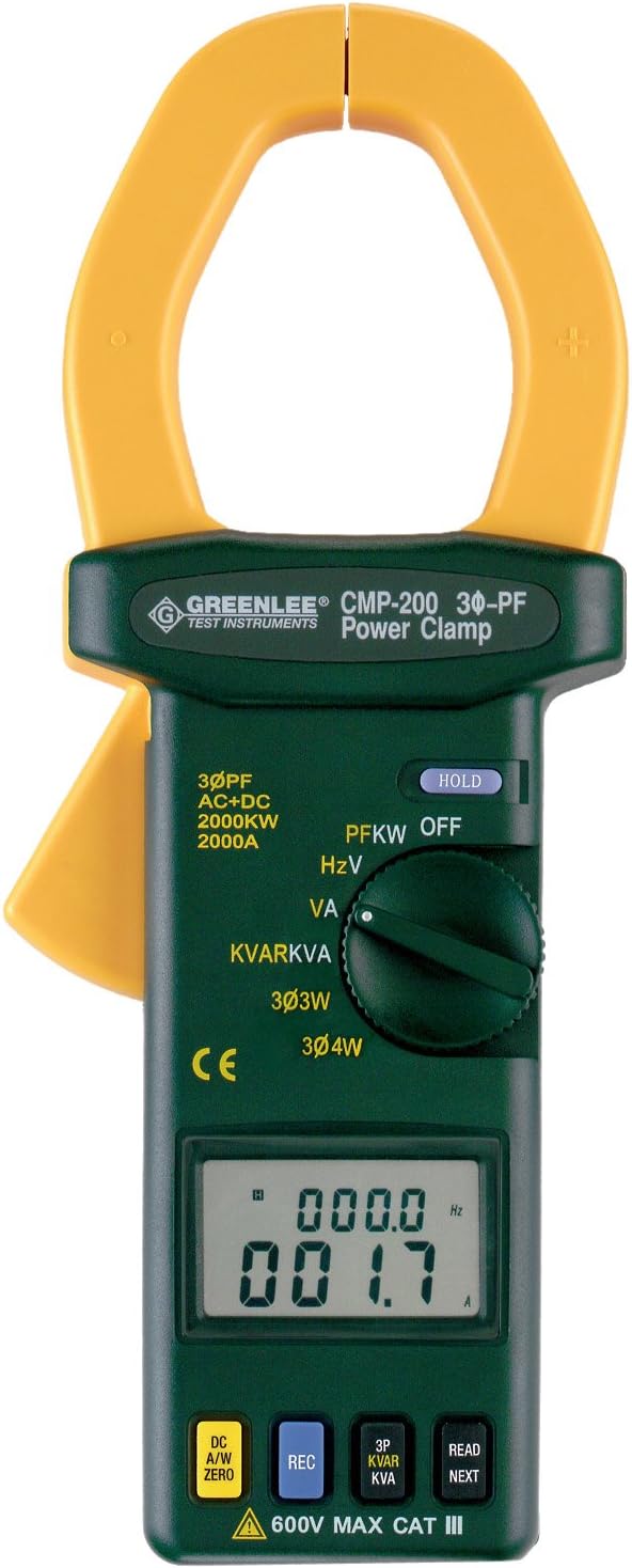 GreenleeClampmeter-Trms 2000A Pwr Fact, Elec Test Instruments (CMP-200)