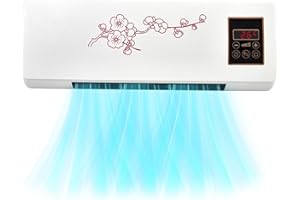 UMATRU Hltzyzbl Cold And Hot Air Air Conditioner 2 In 1 Wall Mounted Mobile Air Electric Fan Air Conditioner For Bedroom Mini Split AC/Heating System, Portable, Ductless, With Remote, For Home Office