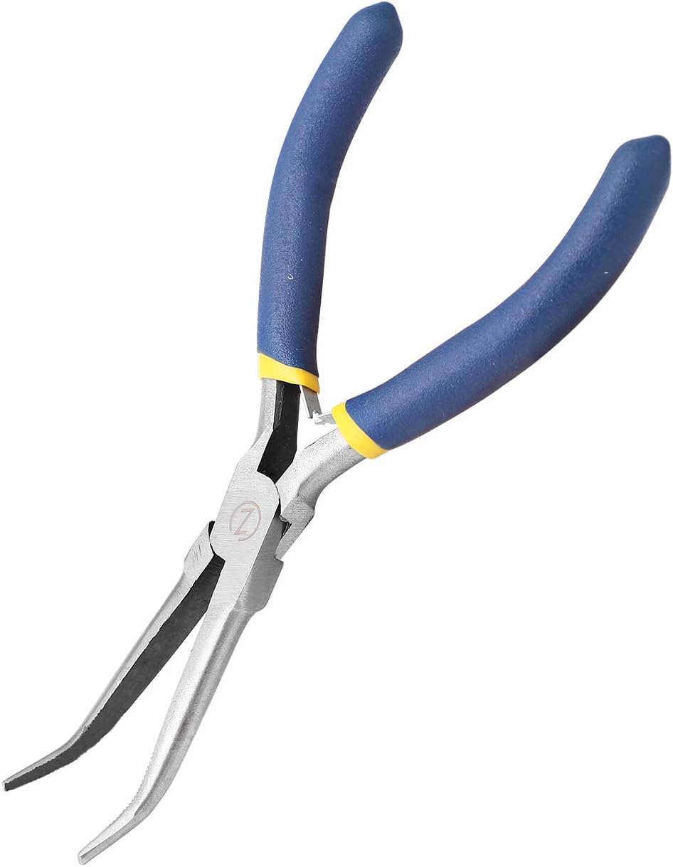 6" Mini Needle Nose Pliers with Comfort Grip Handles, 2 Pliers Set for Handmade Craft - - 