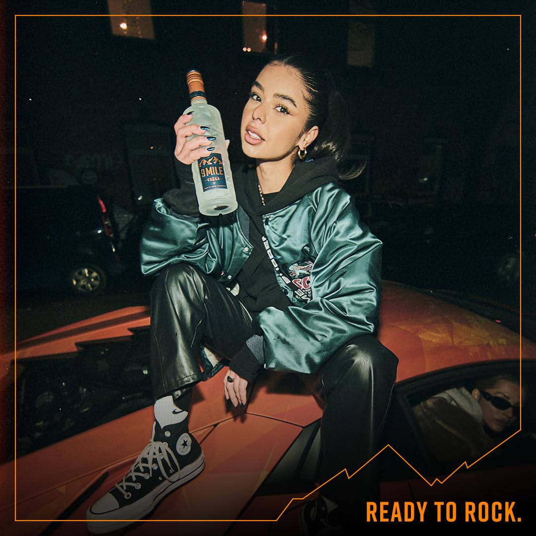 9 MILE Vodka 0,7l – 37,5% Vol. Premium Vodka mit LED-Beleuchtung, Granite Rock Filtration & mildem Geschmack – ideal für Longdrinks, Cocktails oder den puren Genuss 5