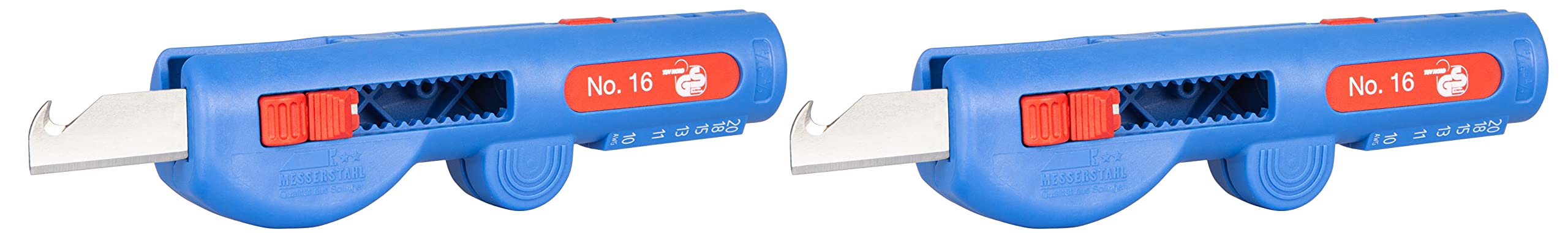 WEICON Quadro-Stripper No. 16 | 2-Pack | 4 in 1 Stripping of 8.0-13.0 mm Cable