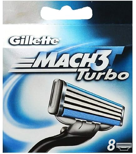Amazon.com: Gillette Mach3 Turbo Razor Blades for Men, Pack of 8