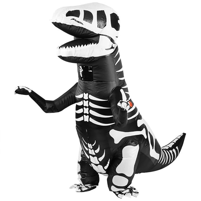 FTVOGUE Inflatable Dinosaur Costume Erwachsenen Dinosaurier Tyrannosaurus Aufblasbare Anzug Kostüm Cosplay Kostüm für Hallowe