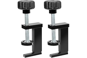 POWERTEC 71439 T-Track Clamp Vice | Hold Down Clamps for T-Tracks Accepting 5/16” or Larger hex Head Bolts – 2 Pack