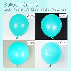 Teal Balloons 12 inch, Turquoise Latex Balloons
