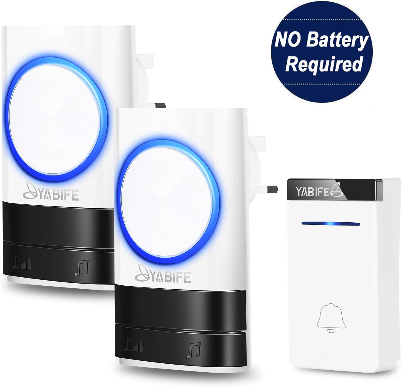 Self Powered Wireless Doorbell Plug In Battery Free Ding