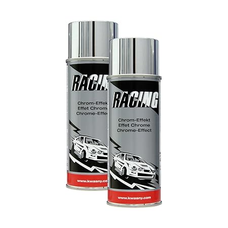 Kwasny 2 x 288 023 Auto-K Racing Chrom-Effekt Lackspray Chrome Effect 400ml