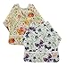 Ohbabyka Waterproof Baby Sleeves Bib,Bib with Sleeves&Pocket, 6-24 Months