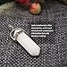 WTF! Crystal - White Jade - Healing Pointed Crystal Pendant for Necklace or Bracelet Gift for Friends And Family
