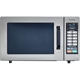 Panasonic NE-1054F Compact Light-Duty Countertop Commercial Microwave Oven with 10 Programmable Memory and Touch Screen Control, Countertop Microwave Oven, 1000W, 0.8 Cu. Ft, Stainless Steel