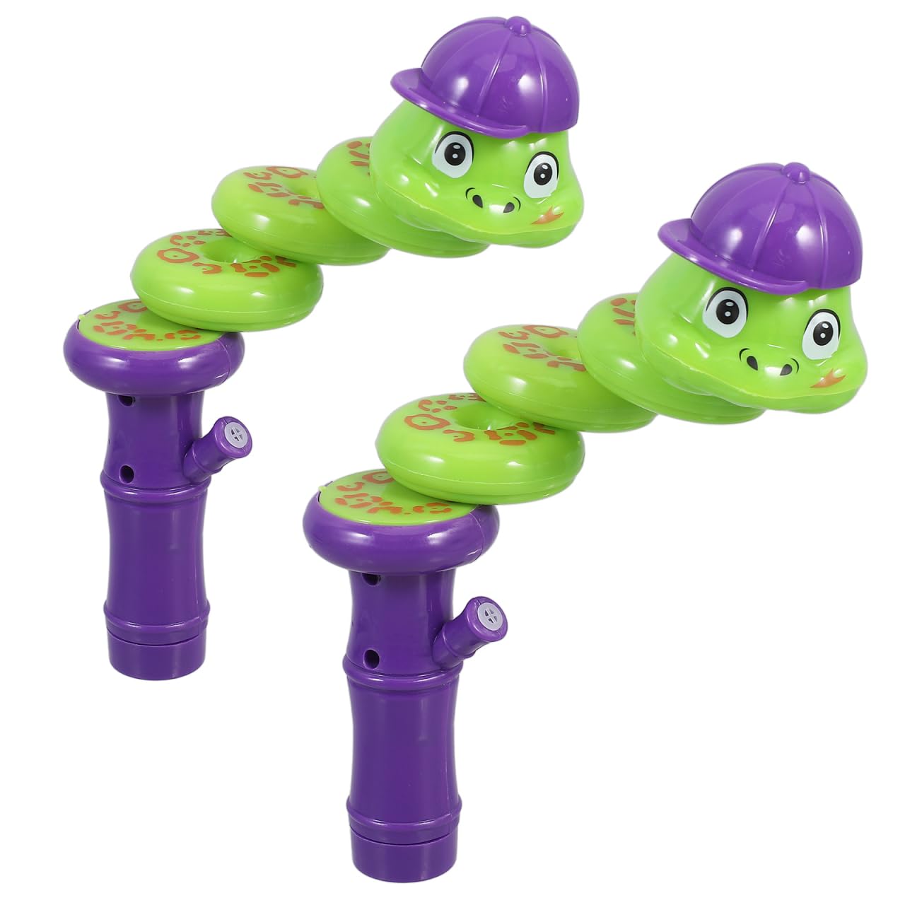 Gatuida 2pcs Cartoon Snake Shape Whistle Safe Swinging Twisting Balance Whistle for Ergonomic Handheld Fun Sensory Suitable for All Ages