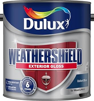 Dulux Weathershield Exterior Gloss 2 5l Oxford Blue 446651