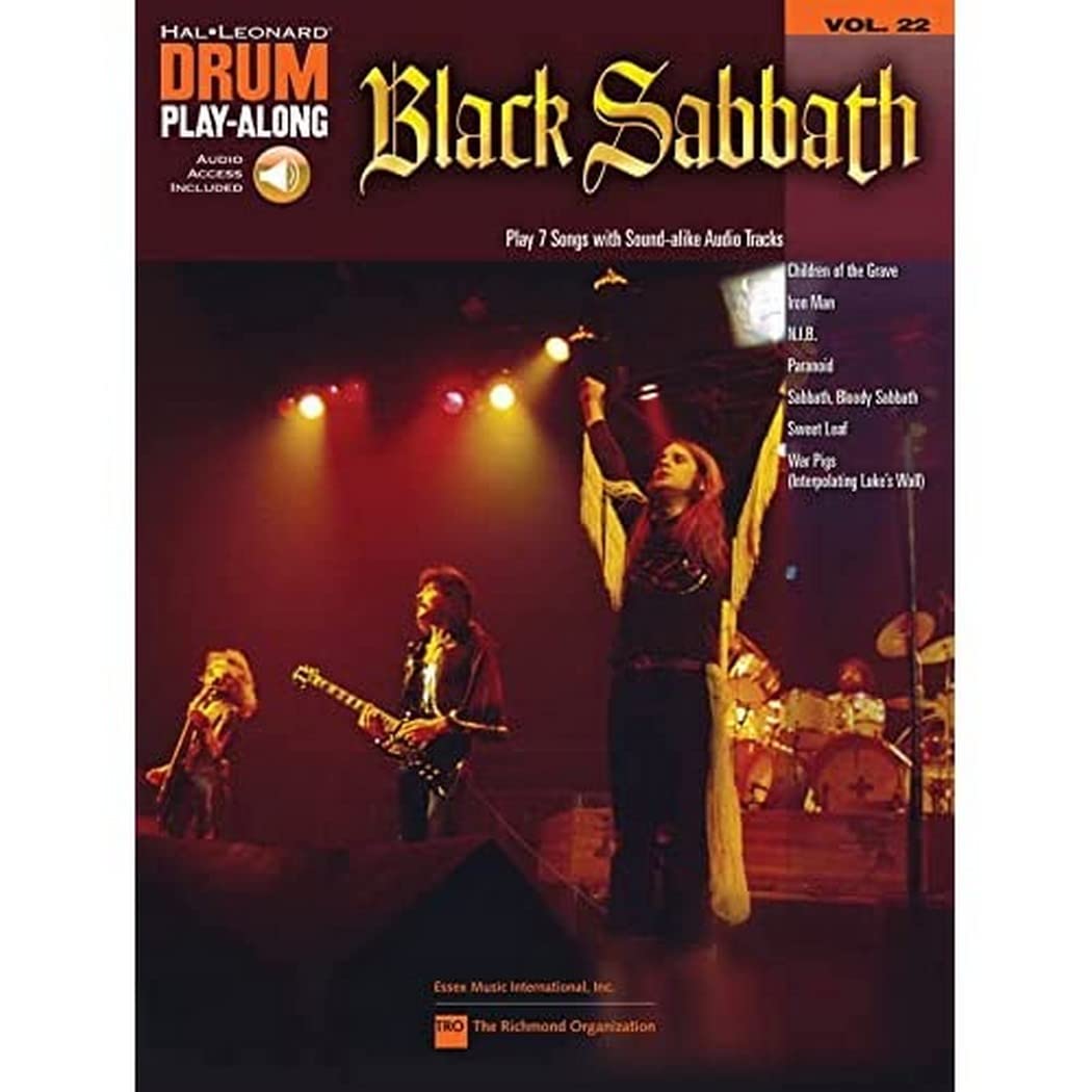 Black Sabbath: Drum Play-Along Volume 22 (Hal Leonard Drum Play-Along)