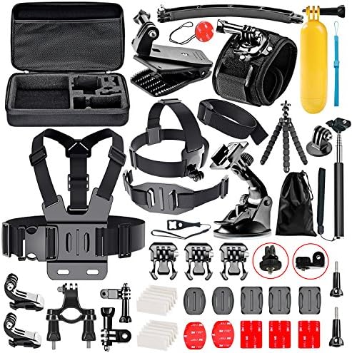 Bestter 52-in-1 Action Camera Accessory Kit for GoPro Hero 5 Session/Hero Session/Hero 6 5 4 SJ4000 SJ7000 DBPOWER AKASO VicTsing APEMAN WiMiUS Rollei QUMOX Lightdow Campark And Sony Sport DV and More