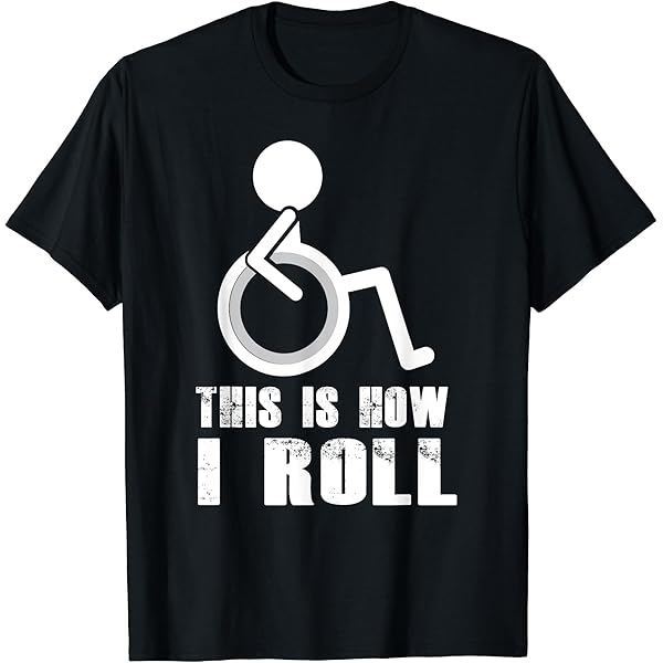 Funny Wheelchair Humor Dog Sit Walk - Wheelchair - T-Shirt