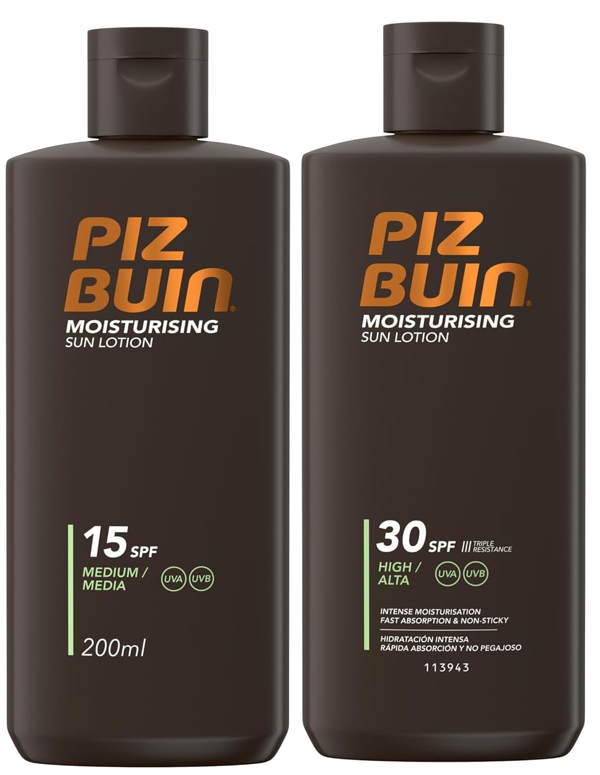 Piz Buin In Sun Lotion Spf15 And Spf 30 - 200Ml Each — image 1