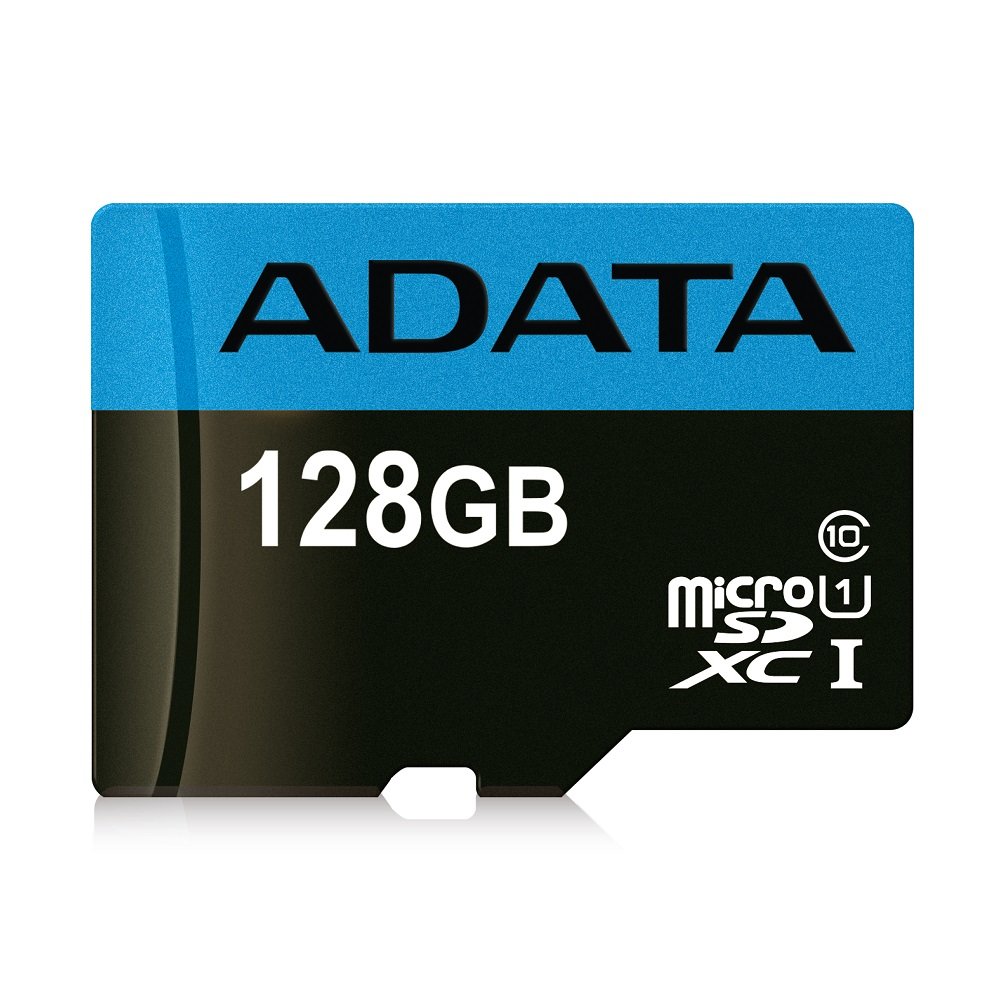 ADATA 128GB Premier High Capacity Micro SD Card with SD Adapter UHS-I Class 10 R/W 85/25MB/s