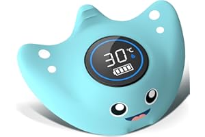 Baby Bath Thermometer – Digital Water Temperature with Magnetic Charging, LED Display, and Temperature Warning, Floating Bath
