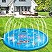 Jozo Outdoor Sprinkler Toys for Kids and Toddlers 68'', Outside Splash Pad Water Toys for 2 3 4 5 6 7 8 9 Year Old Boys and Girls
