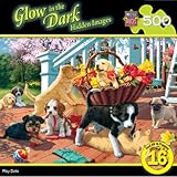 MasterPieces Glow in The Dark Hidden Images Play Date Jigsaw Puzzle, 500-Piece