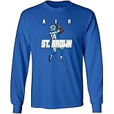 Long Sleeve Amon Ra St Brown AIR Detroit Shirt T-Shirt Long Sleeve