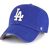 '47 Los Angeles Dodgers Primary Logo Ballpark Clean Up Dad Hat Baseball Cap - Multiple Colors