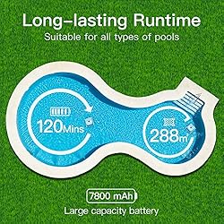 AIRROBO PC100 Cordless Robotic Pool Cleaner, Wall
