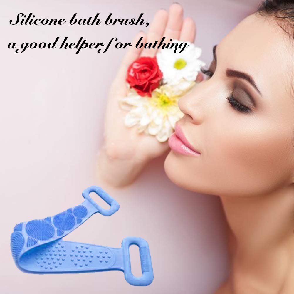 Silicone Bath Body Brush, Silicone Bath Towel, Silicone Back Scrub, Silicone Double-Sided Shower Scrub, Body Scrub, Face And Foot Scrub Scrubber, For Skin Peeling Deep Cleansing : Beauty