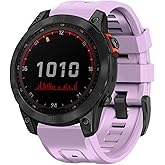 OUTVI 26mm Watch Band for garmin fenix 5x 6x 7x pro solar sapphire fenix 3 hr pro solar quickfit 26 watch bands for garmin epix 2 51mm D2 Descent Enduro 2 silicone men women sillicone