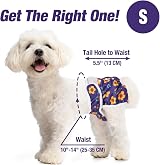 Pet Soft Washable Dog Nappies Female 3 Pack Small Medium 10-14" Waist view 4