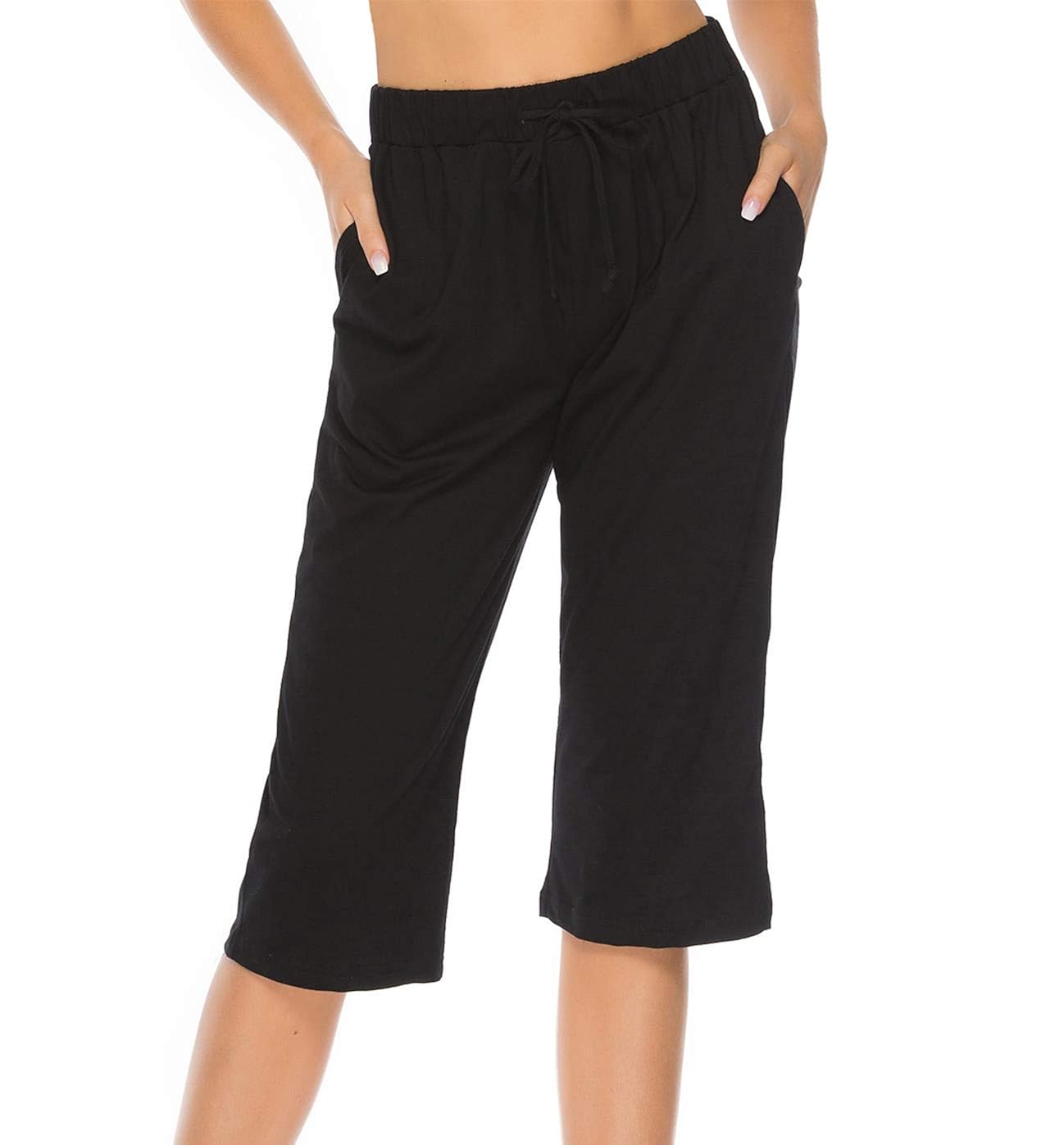 Vlazom 100 Cotton Women's Pajama Bottoms Casual Capri Pants Short