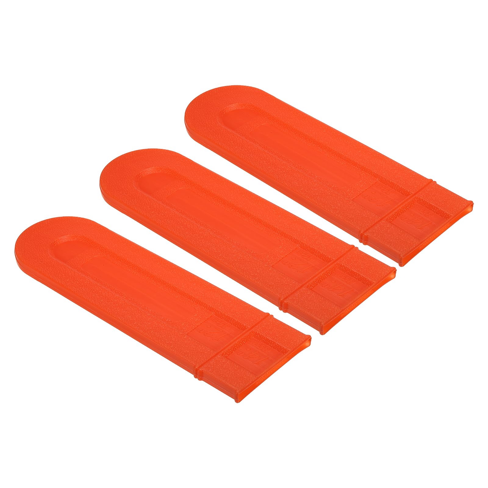 PATIKIL 14 Inch Chainsaw Chain Cover, 3 Pack Chain Saw Bar Protective Cover Plastic Chainsaw Saw Bar Scabbard Cover for Garden Chainsaw, Orange