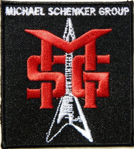 SMG MICHAEL SCHENKER GROUP Heavy Metal Rock Punk Music Band Logo Patch Sew Iron on Embroidered Polo T-shirt Vest Cloth,Size 2.75Inch X 3Inch