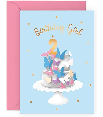 Twizler Tarjeta De Cumpleaños Para Niña Con Linda Sirena Y Purpurina Tres A A 706994