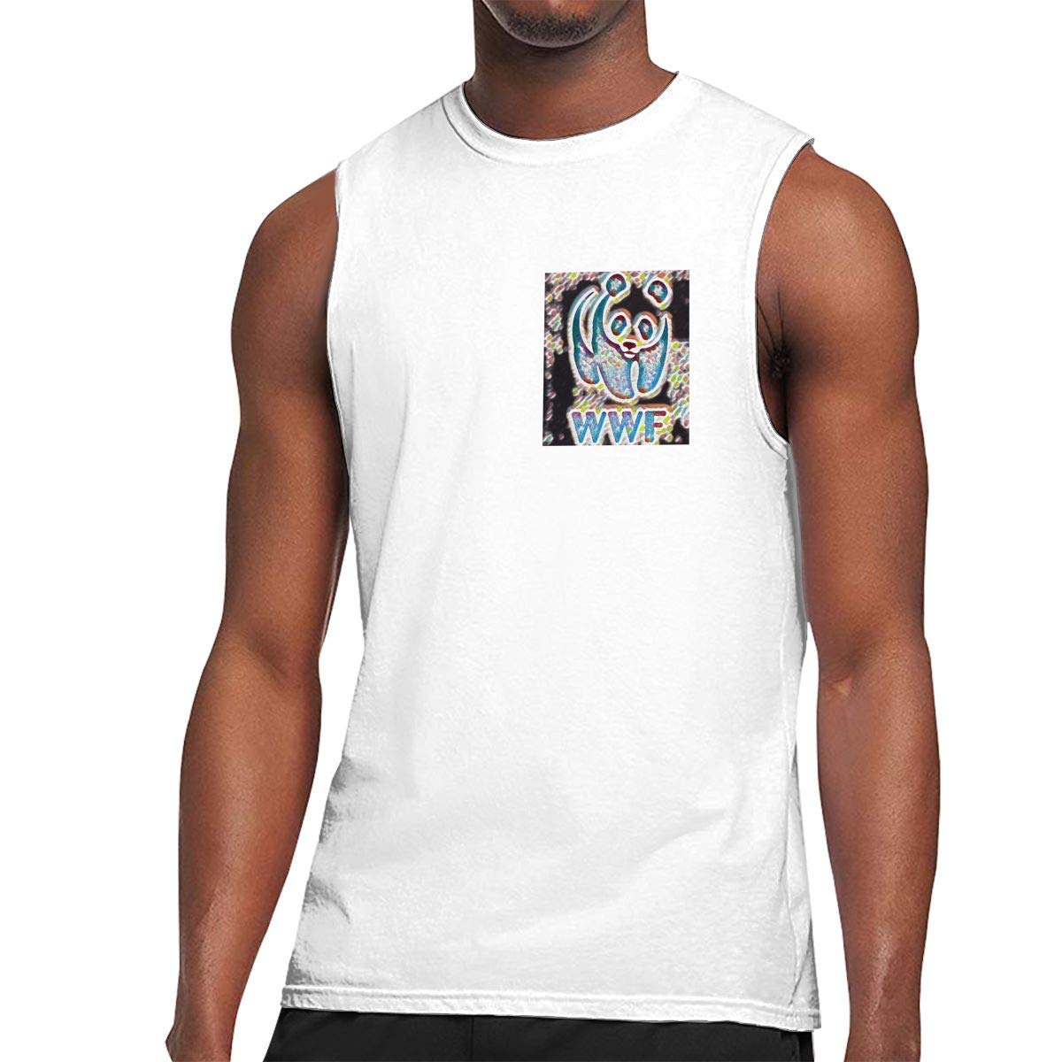 Harley Hughes Wwf Wrestling Panda Graghic Tank Tops For Sleeveless T-shirt L