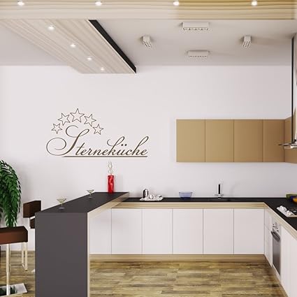 malango® Wandtattoo Sterneküche Wanddekoration Kochkunst Sterne Koch