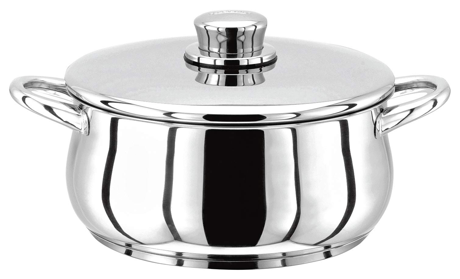 Stellar Classic Stainless Steel Casserole with Lid 20cm, 2L Induction Ready, Oven Safe, Dishwasher Safe — image 1