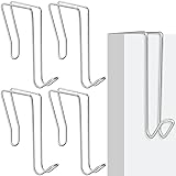 Oudain 4 Pack Wire Cubicle Hooks for Coat Wall