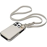 Keallce Case for iPhone 15 Pro 6.1'', Detachable Crossbody Wallet Case with RFID Blocking Card Slots, 360?Stand Ring, Flip Leather Protective Cover Lanyard Shoulder Strap Women for iPhone 15 Pro Beige