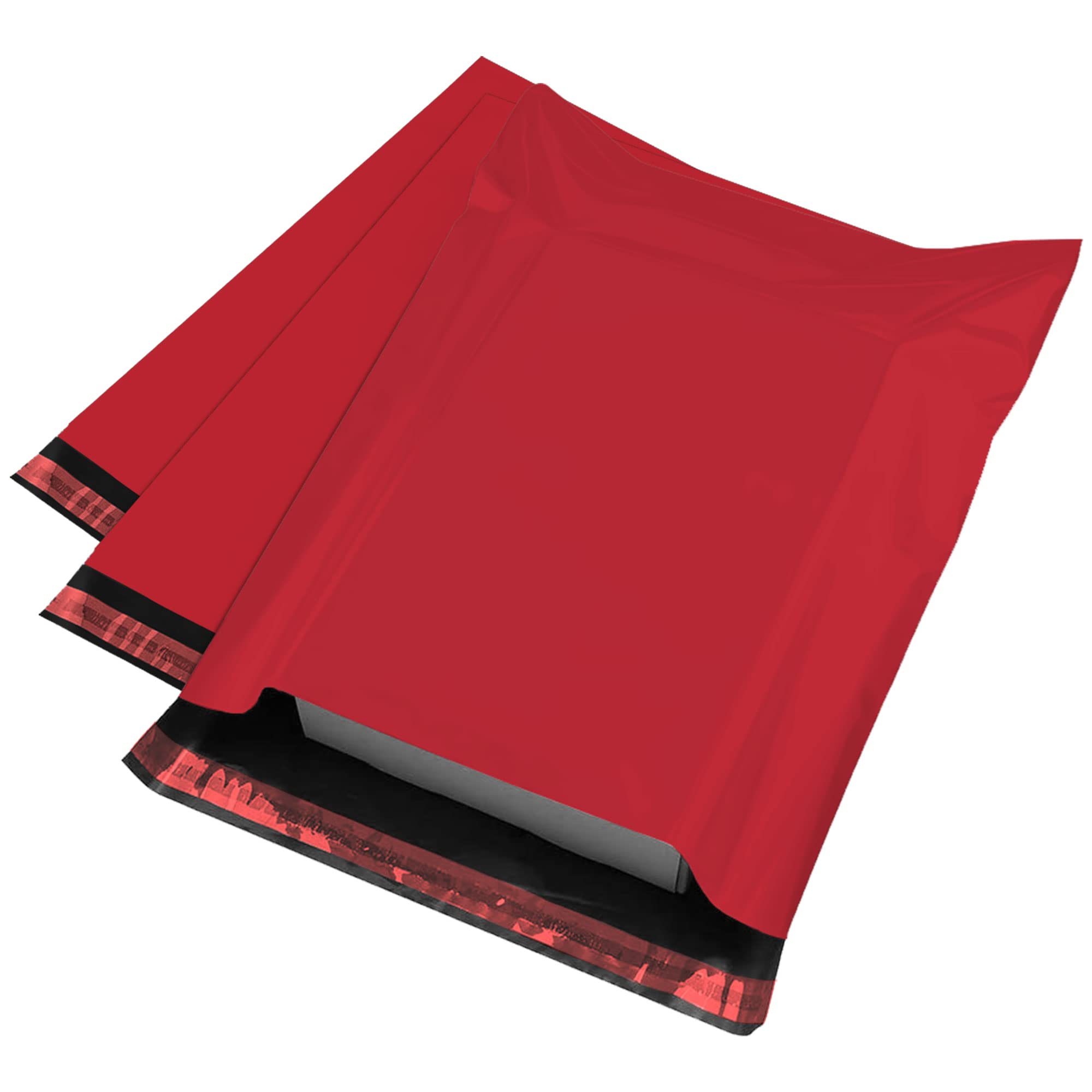 100x Strong Large Mailing Postal Postage Bags 12 x 16 Packaging Mailers, iSOUL [Use in Parcel, Delivery, Shipping, Mail, Package] [Plastic Envelopes] Red