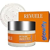 Revuele Go Glow! Boosting Cream – 1.69 fl.oz | Daily Brightening Face Moisturizer with Vitamins C, E & F | Revitalizes, Evens Skin Tone & Enhances Radiance – Vegan & Cruelty-Free